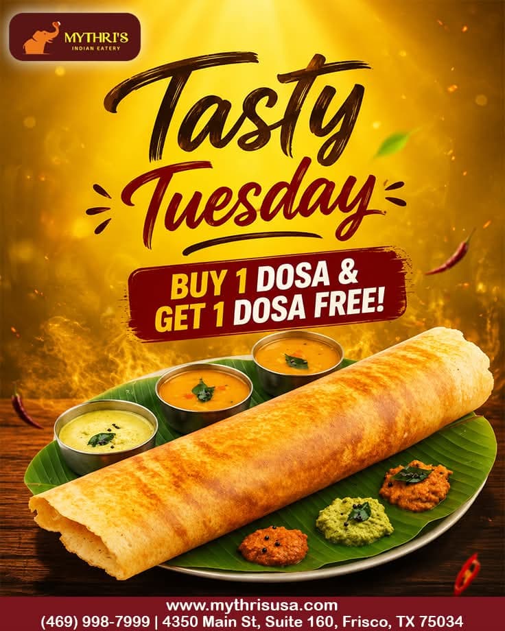 Buy 1 Dosa & Get 1 Dosa Free!