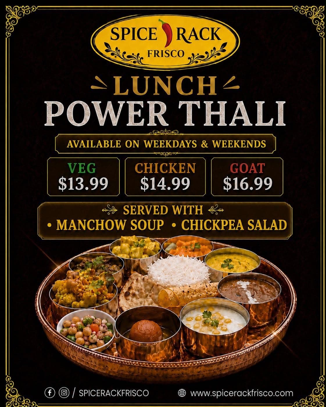 Spice Rack, PLANO / Biryani Pot - Restaurant & Banquet Hall deal